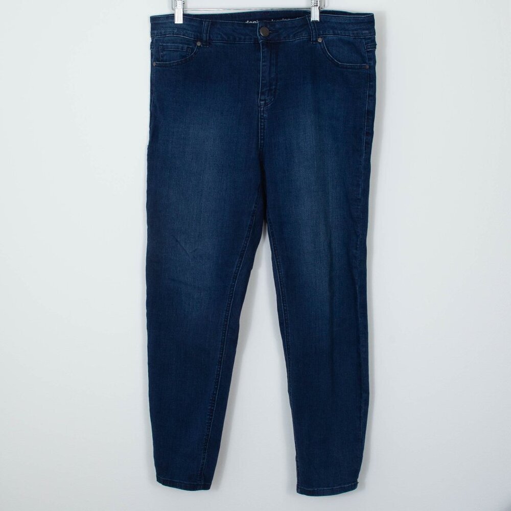 Avenue Denim Dark Wash Ankle Leggings Womens Size‎ 16A
